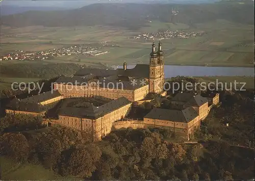 Vierzehnheiligen Kloster Banz mit Vierzehnheiligen Fliegeraufnahme Kat. Bad Staffelstein