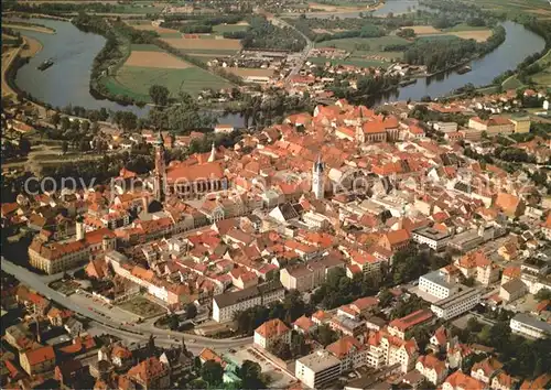 Straubing Donau Fliegeraufnahme Kat. Straubing