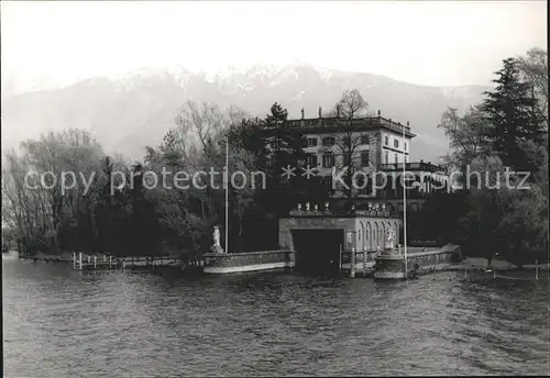 Ronco TI Isole di Brissago Isola Grande mit Palazzo / Ronco /Bz. Locarno