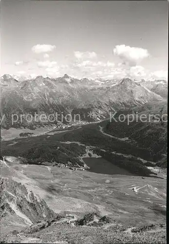 Pontresina Blick vom Piz Nair Kat. Pontresina