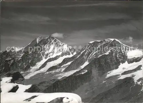 Taeschhorn Dom Alphubel Oberrothorn Kat. Taeschhorn