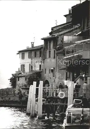 Gandria Lago di Lugano Haeuser am See Kat. Gandria