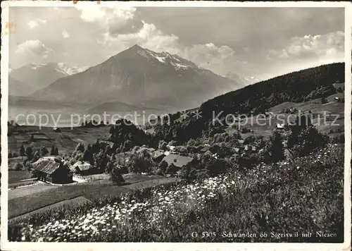 Schwanden BE Sigriswil Niesen Kat. Schwanden BE