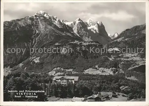 Hasliberg Reuti Jugend  und Erholungsheim Viktoria Kat. Meiringen