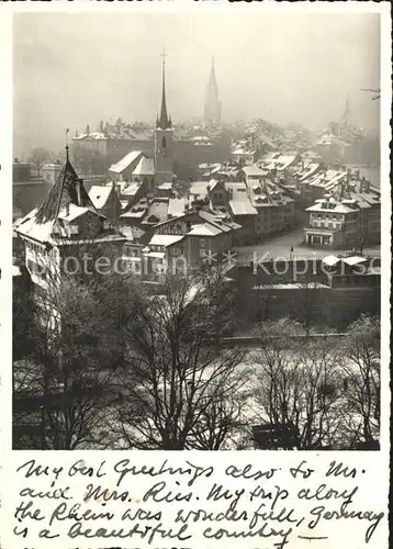 Bern BE Altstadt Winter  Kat. Bern