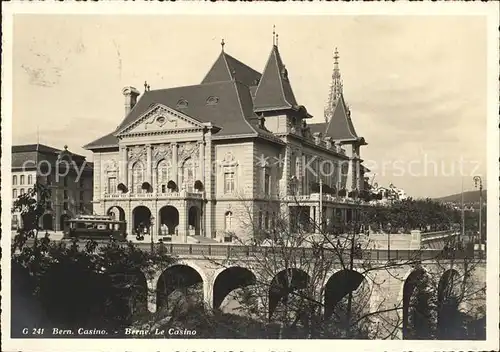 Bern BE Casino Strassenbahn Kat. Bern