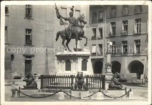 Bern BE Erlachdenkmal Mosesbrunnen Kat. Bern