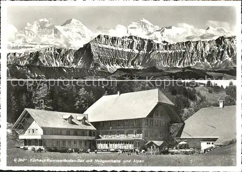 Schangnau Kurhaus Kemmeribodenbad Hohgantkett Kat. Schangnau