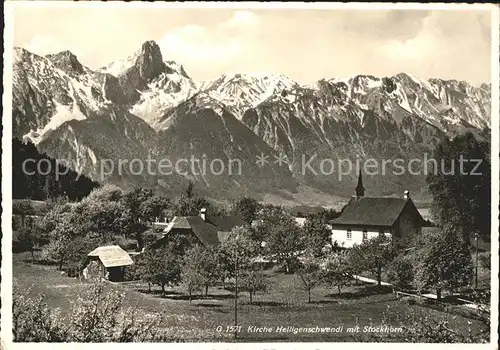 Heiligenschwendi Kirche Stockhorn Kat. Heiligenschwendi