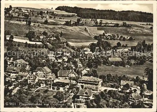 Gerzensee Fliegeraufnahme Kat. Gerzensee