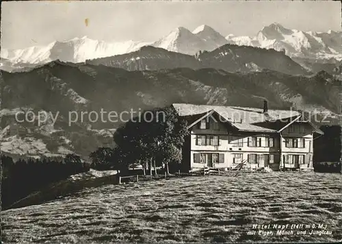 Fankhaus Hotel Napf Eifer Moench Jungfrau Kat. Fankhaus