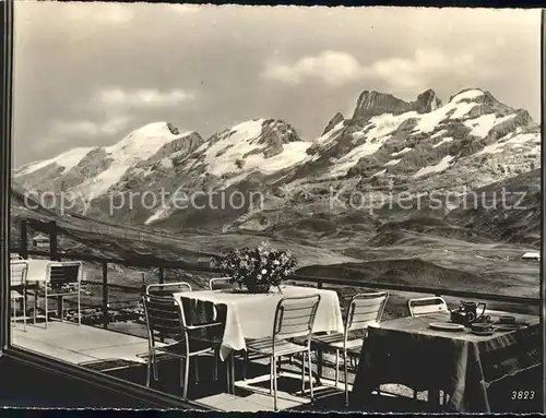 Melchsee Frutt Sonnenterasse Sporthotel Kurhaus Kat. Melchsee Frutt