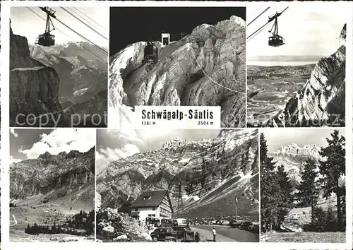 Schwaegalp Saentis Seilbahn Kat. Schwaegalp