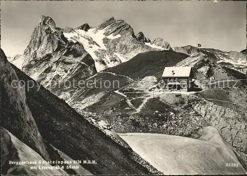 Lysengrat Saentis Berggasthaus Rosteinpass Kat. Altmann