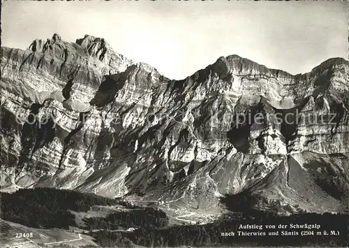 Schwaegalp Tierwies Saentis Kat. Schwaegalp