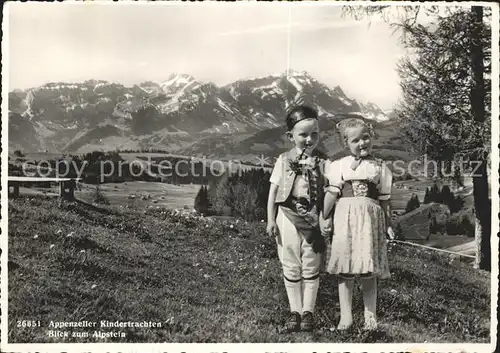 Appenzell IR Kindertrachten Alpstein Kat. Appenzell