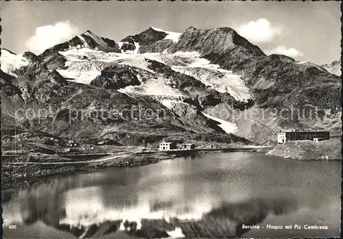 Pontresina Bernina Hospiz mit Piz Cambrena Kat. Pontresina