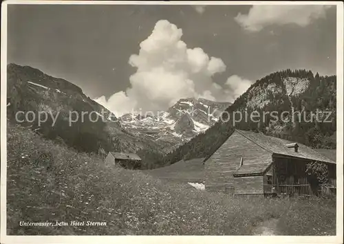 Unterwasser Toggenburg beim Hotel Sternen Kat. Unterwasser