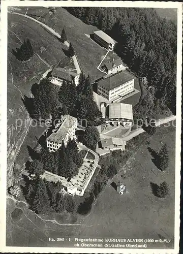 Oberschan Kurhaus Alvier Fliegeraufnahme Kat. Oberschan