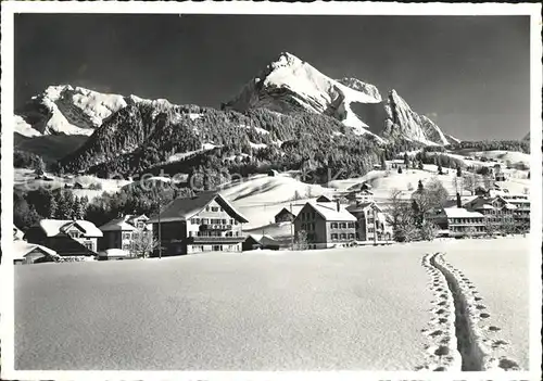 Unterwasser Toggenburg mit Schafberg und Saentis Kat. Unterwasser