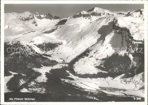 Flims Waldhaus Bergpanorama Kat. Flims Waldhaus