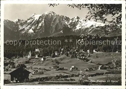 Flims Waldhaus mit Signina Kat. Flims Waldhaus