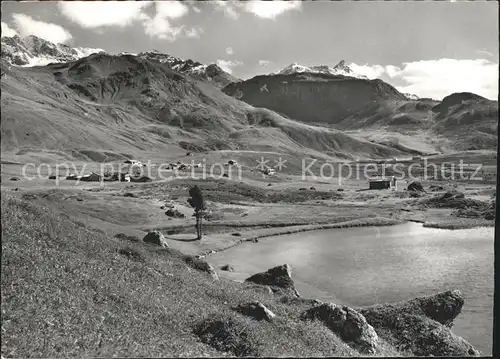 Alp Flix Schwarzsee im Oberhalbstein Piz Nair Kat. Sur