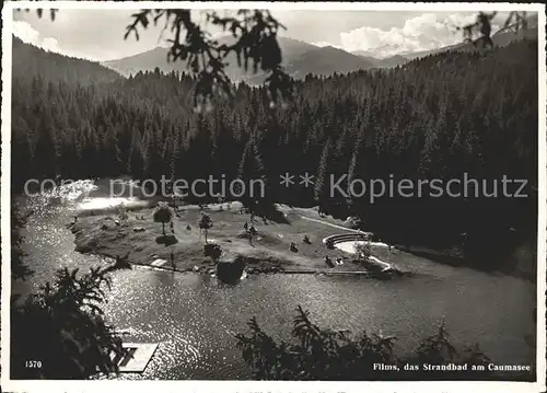 Flims Waldhaus Strandbad am Caumasee Kat. Flims Waldhaus