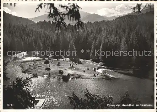 Flims Waldhaus Strandbad am Caumasee Kat. Flims Waldhaus