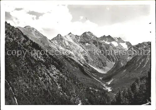 Cluozatal mit Diavelgruppen Schweizer Nationalpark Kat. Zernez