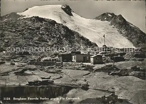 Fuorcla Surlej Berghaus Bergsee Piz Corvatsch Kat. Surlej Fuorcla