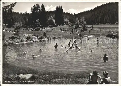 Flims Waldhaus Strandbad am Caumasee Kat. Flims Waldhaus