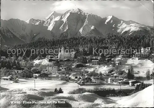 Flims Waldhaus mit Piz Riein Kat. Flims Waldhaus