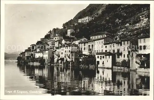 Gandria Lago di Lugano Seepanorama Kat. Gandria