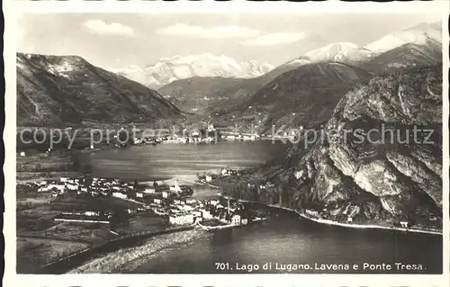 Ponte Tresa mit Lavena und Lago di Lugano Kat. Ponte Tresa