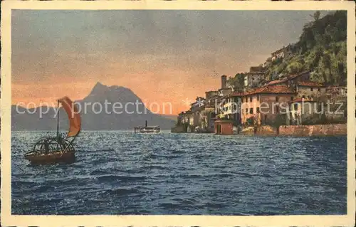 Gandria Lago di Lugano e Monte San Salvatore Kat. Gandria