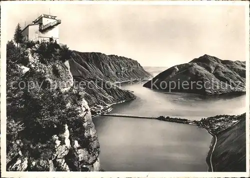 Lugano TI Monte San Salvatore Vetta Lago di Lugano Kat. Lugano