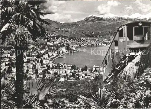 Lugano TI Panorama Funicolare Monte San Salvatore Kat. Lugano