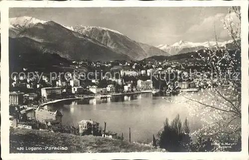 Paradiso Lago di Lugano Panorama Kat. Paradiso