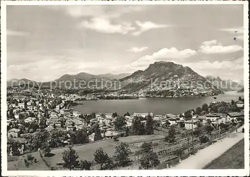 Lugano TI Panorama e Monte Bre Kat. Lugano