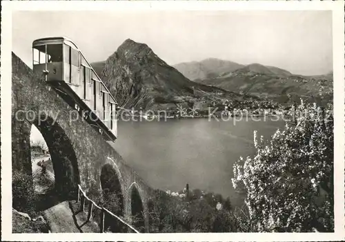 Lugano TI Funicolare Monte Bre Kat. Lugano