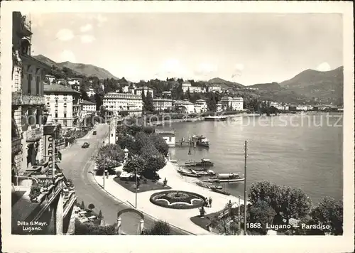 Paradiso Lago di Lugano Hafenpartie Kat. Paradiso