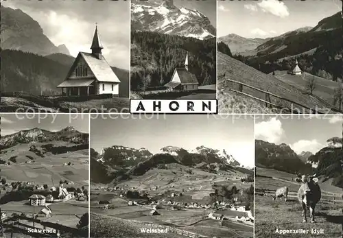 Ahorn Sumiswald Kapelle Schwende Weissbad Appenz Idyll Kat. Ahorn