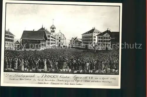 Trogen AR Landsgemeinde von Appenzell / Trogen /Bz. Mittelland