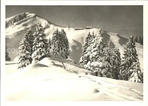 Kronberg Saentis mit St Jakob im Winter Kat. Kronberg