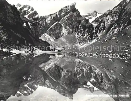 Seealpsee mit Saentis und Altmann Kat. Schwende