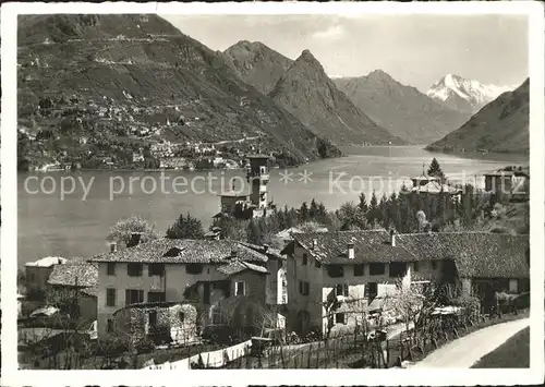 Paradiso Lago di Lugano vers Porlezza Kat. Paradiso