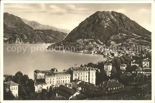 Paradiso Lago di Lugano e Monte San Salvatore Kat. Paradiso