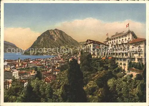 Lugano TI Hotel Weisses Kreuz Schiller Kat. Lugano