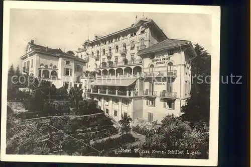 Lugano TI Hotel Weisses Kreuz Schiller Kat. Lugano